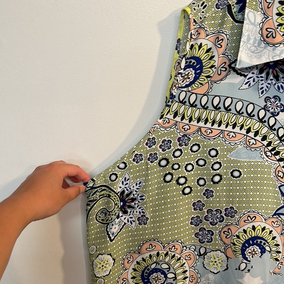 Spense brand women’s button down dress size 3X multicolored - Picture 3 of 5